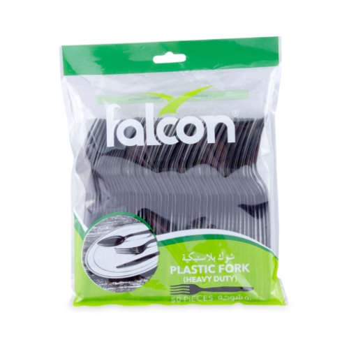 Picture of falcon black plastic fork - hd