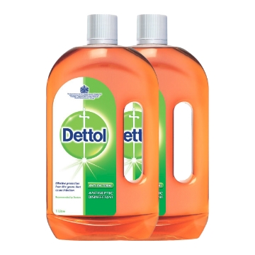 Picture of Dettol Antiseptic and Disinfectant 1 liter, 2 pieces