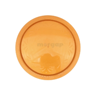 Picture of Golden Plastic Plate Round 