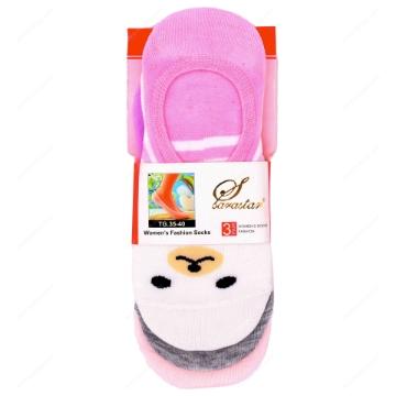 صورة جوارب نسائيه صغيره مقاس حر 3 أزواج