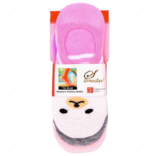 Picture of Woman Socks Small KItty Free Size 3 Pair