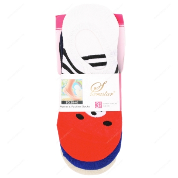 صورة جوارب نسائيه صغيره مقاس حر 3 أزواج