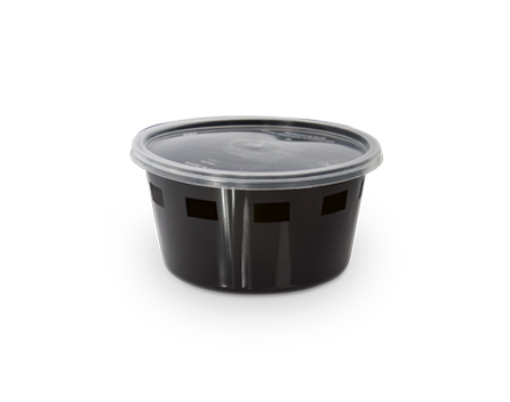 Picture of BLACK MICRO CONT .ROUND 250 CC W/LID
