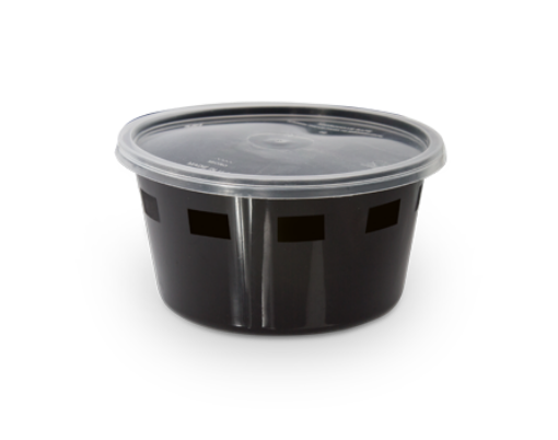 Picture of BLACK MICRO CONT .ROUND 450 CC W/LID