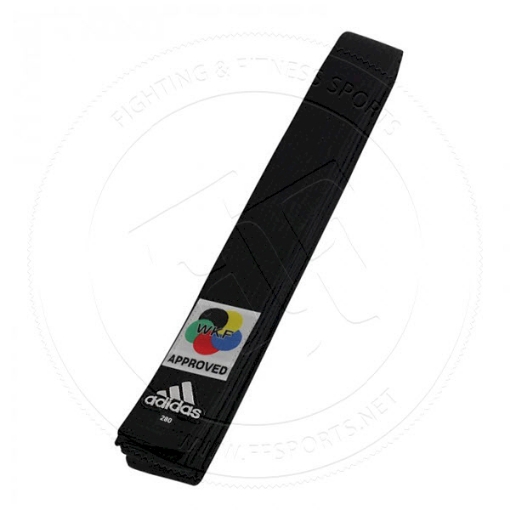 Picture of Internationally certified karate belt black color