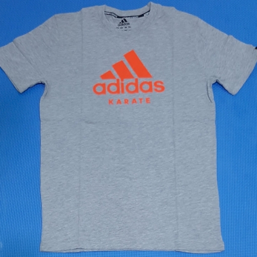 Picture of Adidas Karate T-Shirt - Gray / Orange