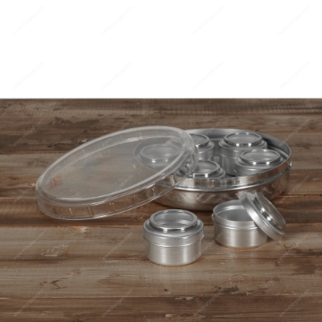 Picture of SPICES CONTAINER SET  W/ACROLIC COVER 7 pcs