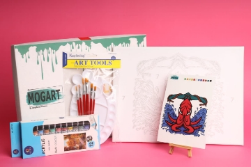 Picture of paint by number octopus canvas