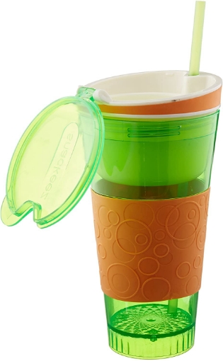 Picture of Snackeez Plastic 2 in 1 Snack & Drink Cup 25 CM