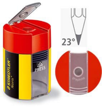 Picture of Staedtler Noris Tub SHARPENER S/Hole RED