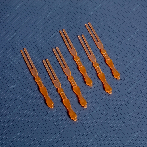 صورة شوكة بلاستيكية شفافة صغيرة ٢٠٠ حبة