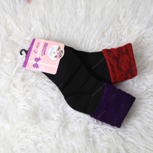 صورة جوارب صوف نسائية شتوية زوجين