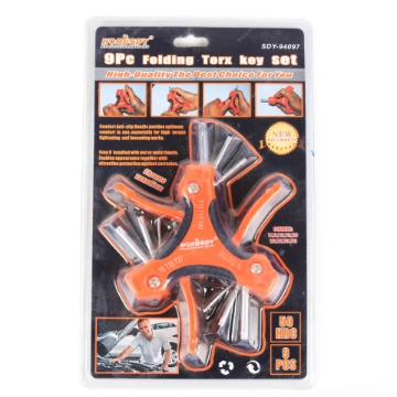 Picture of  Folding Torx Key Set 9Pc