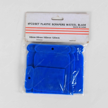 Picture of Dough Scraper & Bowl Set- Plastic Dough Cutters - Multipurpose Kitchen Scrapers - Plastic Dough Scraper, Flexible Curved & Straight Edge Baking Scrapers, 4pcs