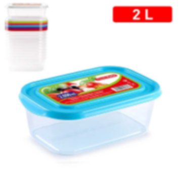 Picture of Rectangular food container BASIC 2 L 2pcs