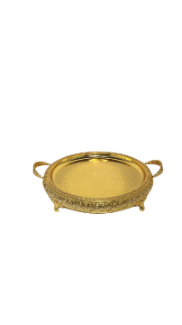 Picture of Round tray with golden base