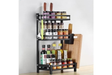 Picture of Arrangement of spice jars and kitchen utensils