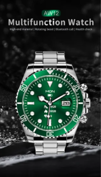 Picture of 2021 High-End and Elegant Man Glamour Smartwatch Multifunctional Wireless Smart Watch Aw12