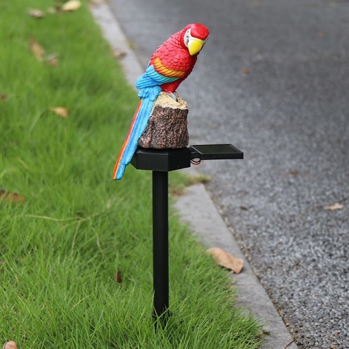 Picture of Solar Inserted Parrot Lamp White Light