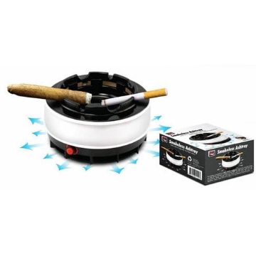 Picture of Smokeless Ashtray: Built-In Filter Reduces Second-Hand Smoke, Draws In Smoke