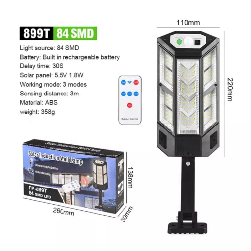 Picture of Solar Sensor Wall Light LED Waterproof Human Induction Lamp Outdoor