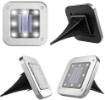 صورة Solar Square Disk Lights, Waterproof 4-Pack 8LED Cube for Outdoor