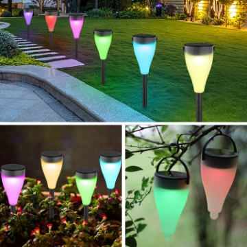 صورة Solar Path Lights for Patio Walkway, Lawn Yard and Driveway