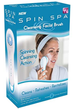 Picture of Spin Spa Cleansing Facial Brush with 2 Cleansing Attachments