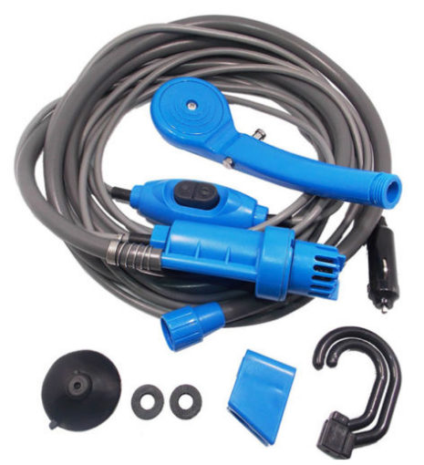 Picture of Handheld Portable Shower Kit Set Pump 12V & waterproof bag