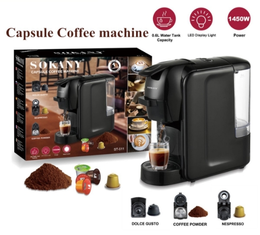 Picture of ماكينة اسبريسو لصنع القهوة ، كبسولات متعددة