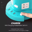 صورة Socket Panel Multi Hole Multifunctional With USB Charging Tower