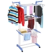 Picture of Heavy Duty Steel Grandis Plus 6 Racks Double Poles Cloth Drying Stand with Cloth Hangers