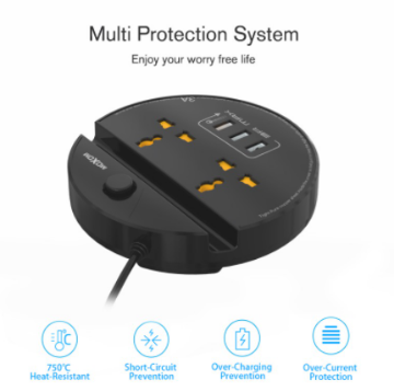 Picture of Moxom MX-ST02 Power Strip Extension Cord Adapter